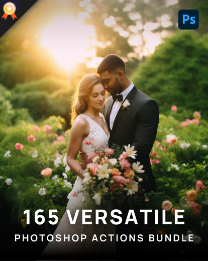 165 Versatile Photoshop Actions Bundle, deals for photographers